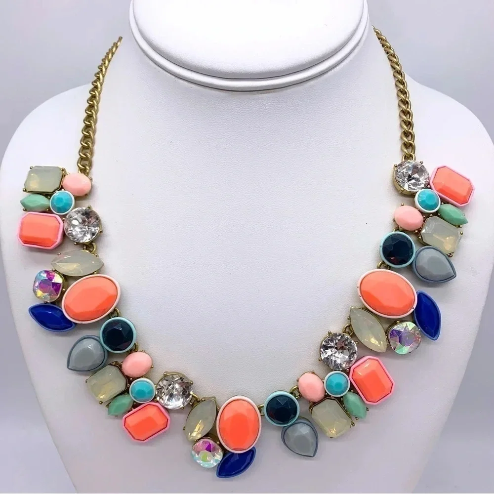 J. Crew Neon Brulee Necklace